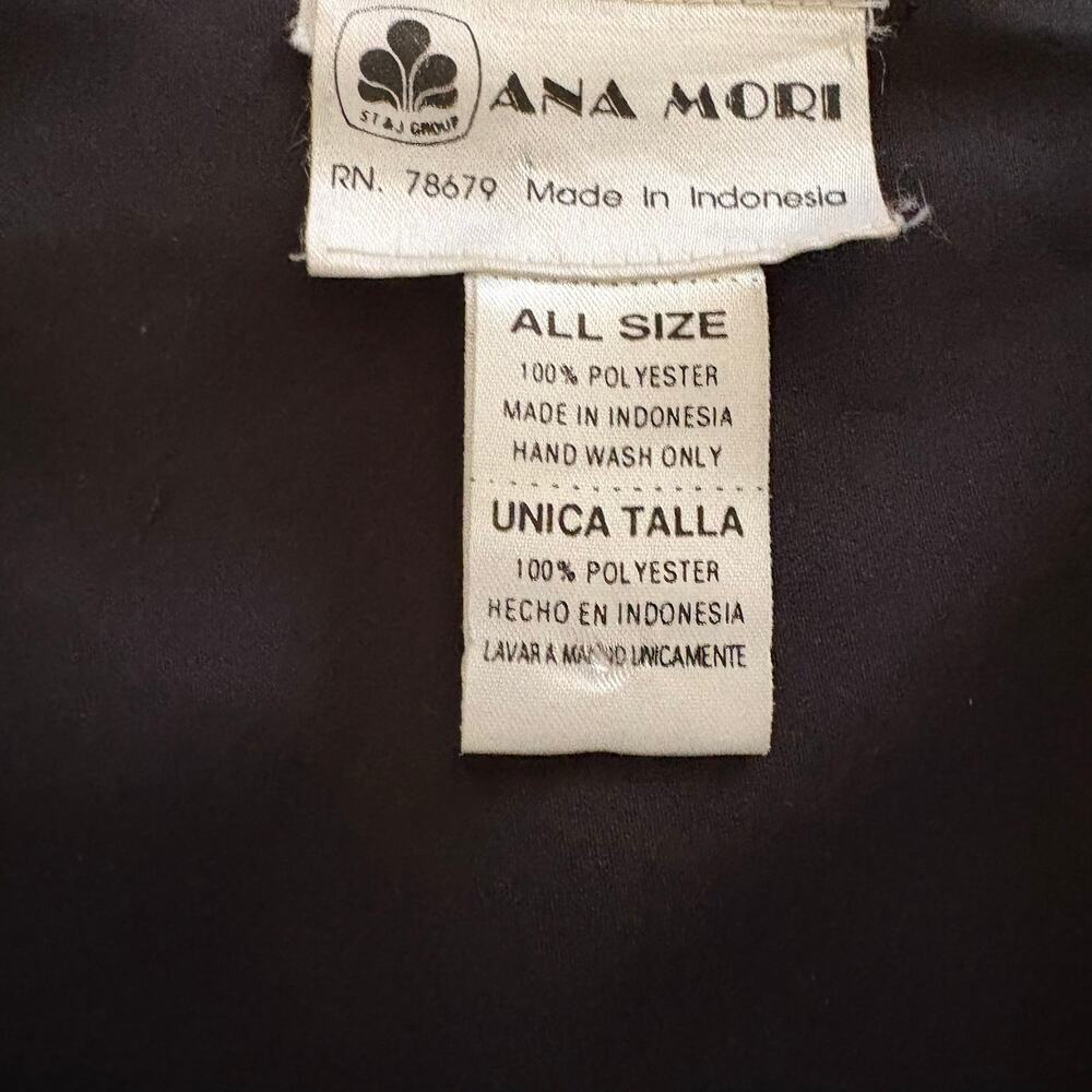 Vintage Ana Mori Black Sequin Vest - All Size - Picture 3 of 3